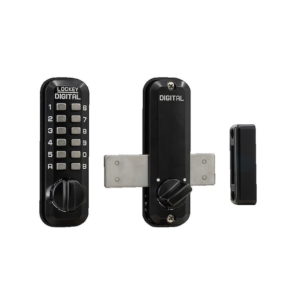 Lockey Usa Mechanical Keyless Surface Mount Deadbolt, M220, Jet Black M220JBMG - main